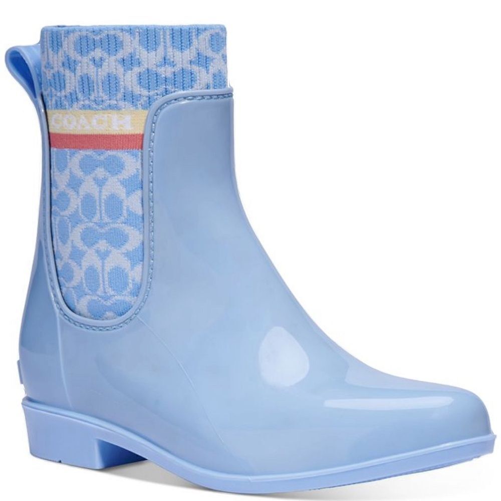 Coach Rivington Rain Boots Blue size 7